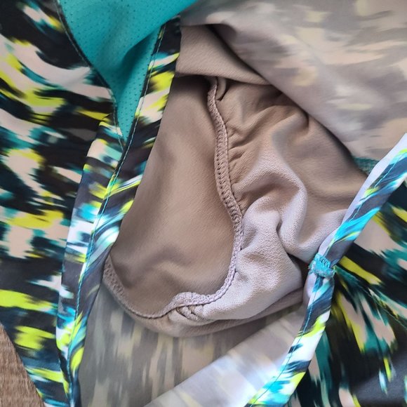 Nike Dri-Fit Running Shorts Blue Green Multicolored Women's Size S - Picture 6 of 10